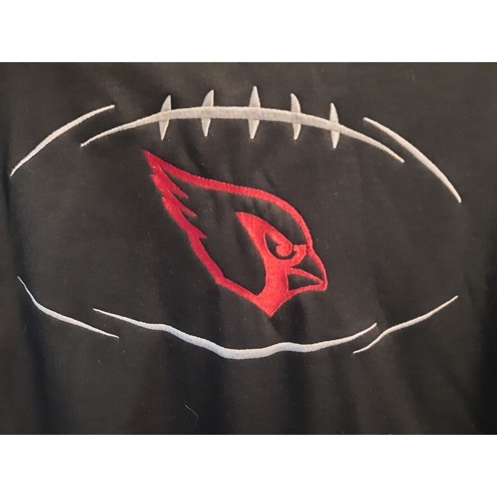 Arizona Cardinals Black White Pullover Hooded NFL Sweatshirt  Mens Hoodie Small - Picture 2 of 8